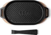 Ooni UU-P1AA00, Ooni Grillpfanne Grizzler anthrazit, Sockel aus Edelstahl