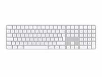 Magic Keyboard mit Touch ID und Ziffernblock, Tastatur - silber/weiß, UK-Layout,