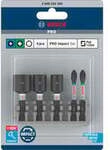 PRO Impact Bit-Satz, 1/4", PH, PZ, Sechskant, 5-teilig
