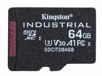 Industrial 64 GB microSDHC, Speicherkarte - schwarz, UHS-I U3, Class 10, V30, A1