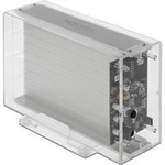 Externes Dual Geh&auml;use f&uuml;r 2 x 3.5" SATA HDD mit USB Type-C Buchse,