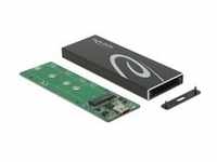 Externes Gehäuse für M.2 SATA SSD, Laufwerksgehäuse - schwarz, mit USB Type-C