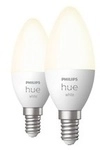 Philips Hue 929003021102, Philips Hue White E14, LED-Lampe Doppelpack, ersetzt 40