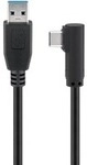 USB 3.2 Gen 1 Kabel, USB-A Stecker > USB-C Stecker 90&deg;