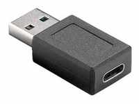 USB 3.2 Gen 1 Adapter, USB-A Stecker > USB-C Buchse - schwarz