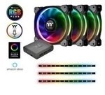 Riing Plus 12 RGB Kit 3x Fan +3x Lumi, Gehäuselüfter - 3er Set + 3x Lumi, 120 mm Riing Plus 12 RGB Kit 3x Fan +3x Lumi, Gehäuselüfter - 3er Set + 3x Lumi, 120 mm