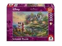 Thomas Kinkade: Painter of Light - Disney, Sweethearts Mickey & Minnie, Puzzle...