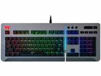 TT Level 20 RGB Cherry Silver Switch, Gaming-Tastatur - titan, DE-Layout, Cherry MX
