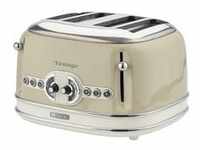 Vintage 4-Schlitz-Toaster 156 - beige, 1.600 Watt, für 4 Scheiben Toast