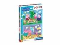 Kinderpuzzle Supercolor - Peppa Pig - 2x 20 Teile