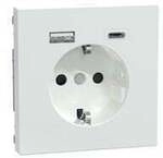Schutzkontakt Steckdose mit USB Ladeger&auml;t Typ MEG2367-6035, Unterputz, 16 Ampere,