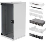 Network Set - 254 mm (10") - 12U, 312 x 300 mm (W xD), IT-Schrank