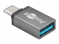 USB 3.2 Gen 1 Adapter, USB-C Stecker > USB-A Buchse - grau