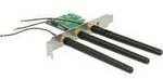 PCIe>1x M.2 mit 3 Antennen, LAN-Adapter