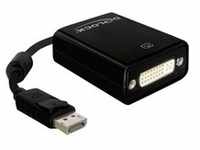 Adapter Displayport-Stecker > DVI-I-Buchse - schwarz, 12,5 cm, Lite Retail