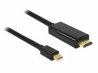 Adapterkabel miniDP Stecker > HDMI-A Stecker - schwarz, 2 Meter