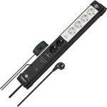 Premium-Line Comfort Switch Plus Steckdosenleiste 6-fach, 2x permanent