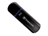 JetFlash 600 8 GB, USB-Stick - schwarz (glänzend), Dual-Channel