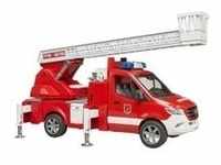 MB Sprinter Feuerwehr mit Light & Sound Modul, Modellfahrzeug - rot/weiß,