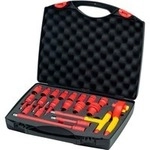 Ratschenschl&uuml;ssel-Set isoliert, 1/2", Steckschl&uuml;ssel