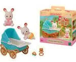Sylvanian Families - Schokoladenhasen Zwillinge mit Kinderwagen,