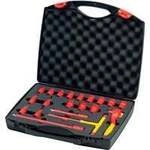 Ratschenschl&uuml;ssel-Set isoliert, 3/8", Steckschl&uuml;ssel