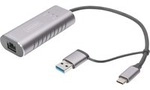 USB 3.2 Gen 1 Adapter, USB-C Stecker > RJ-45 Buchse