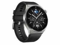 Watch GT 3 Pro Titanium, Smartwatch - titan, 46mm; Armband: schwarzes