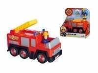 Feuerwehrmann Sam Jupiter mit Sam Figur, Spielfahrzeug - rot/gelb