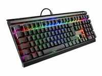 Sharkoon SKILLER SGK60, Gaming-Tastatur schwarz, IT-Layout, Kailh Box Red...