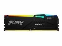 DIMM 16 GB DDR5-5600 , Arbeitsspeicher - schwarz, KF556C40BBA-16, FURY Beast RGB,