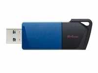DataTraveler Exodia M 64 GB, USB-Stick - blau/schwarz, USB-A 3.2 Gen 1