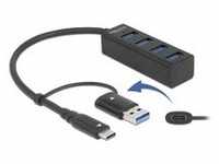 4 Port USB 3.2 Gen 1 Hub mit USB Type-C oder USB Typ-A Anschluss, USB-Hub -...