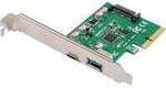 PCIe Karte USB Typ-C&trade; + USB A, Schnittstellenkarte