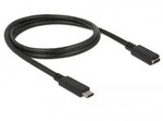 USB 3.2 Gen 1 Verl&auml;ngerungskabel, USB-C Stecker > USB-C Buchse