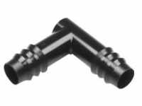 Micro-Drip-System L-Stück für unterirdisches Tropfrohr, Verbinder - dunkelgrau, 1