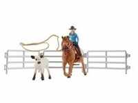 Farm World Team Roping mit Cowgirl, Spielfigur
