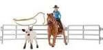 Farm World Team Roping mit Cowgirl, Spielfigur