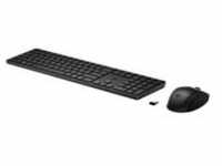 650 Wireless-Tastatur und -Maus, Desktop-Set - schwarz, DE-Layout