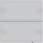 KNX Tastsensor Komfort Zweifach f&uuml;r Gira One und KNX mit Raumthermostat
