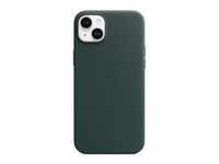 Leder Case mit MagSafe, Handyhülle - dunkelgrün, Waldgrün, iPhone 14 Plus