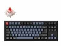 Q3 Knob, Gaming-Tastatur - schwarz/blaugrau, DE-Layout, Gateron G Pro Red,...
