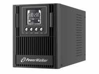 PowerWalker VFI 1000 AT, USV - schwarz, 3x Schutzkontakt