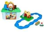 Mighty Express Farmbahnhof Spielset mit Farm-Frieda, Spielfahrzeug