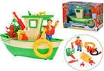 Feuerwehrmann Sam Charlies Fischerboot mit Figur, Spielfahrzeug