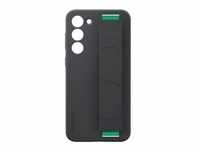 Silicone Grip Case, Schutzhülle - schwarz/grün, Samsung Galaxy S23+