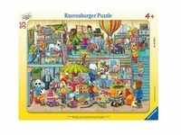 Kinderpuzzle Tierischer Spielzeugladen - 35 Teile, Rahmenpuzzle