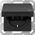 Schutzkontaktsteckdose Typ F 16 Ampere 250 Volt mit Klappdeckel, System 55