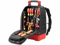 Wiha 45528, Wiha Werkzeugrucksack electric Set, Werkzeug-Set schwarz/rot,...