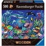 Wooden Puzzle Unten im Meer